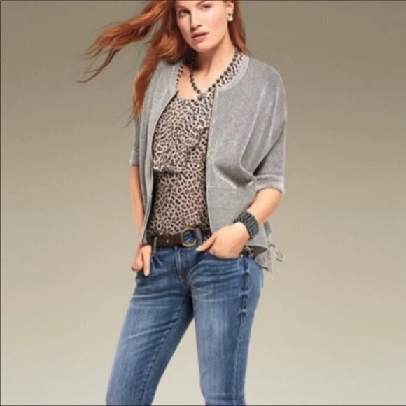 Cabi Leopard Flutter Ruffle Tank Small - Picture 2 of 7